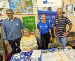 Christian Francq, Viviane, Alice, Hugues au forum Voisins.jpg